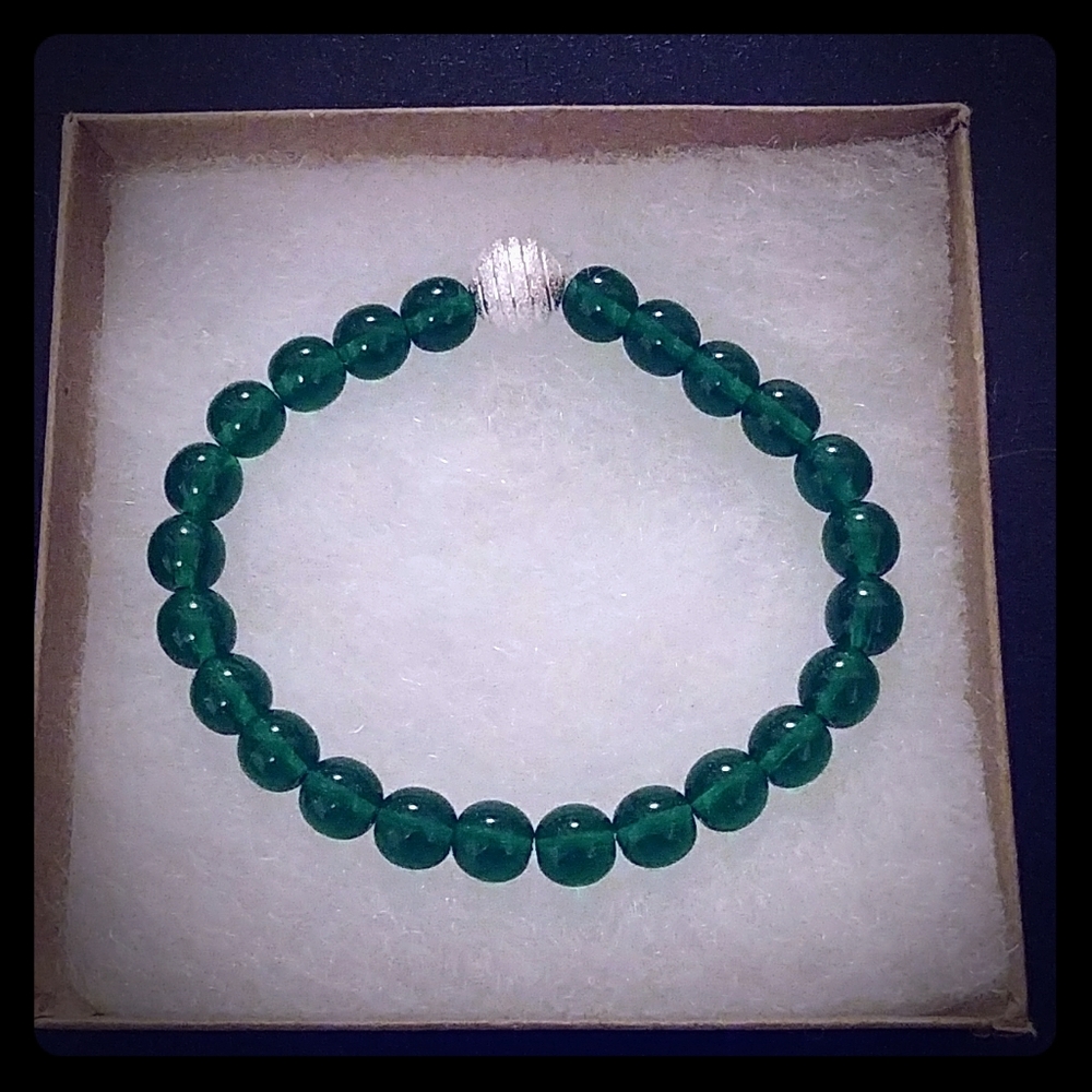 🔥CLEARANCE! Hunter Green Crystal Bracelet